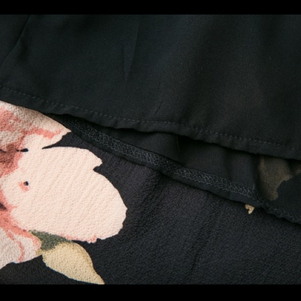 Black Floral Maxi Dress - Picture 5 of 6
